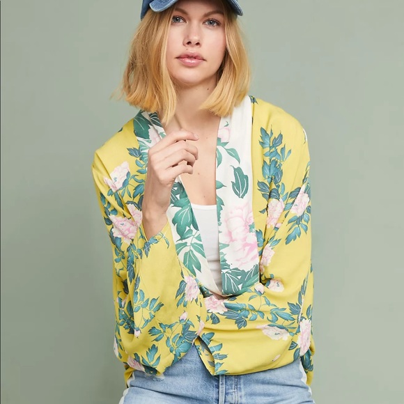 Anthropologie Elma Floral Kimono - Picture 1 of 11